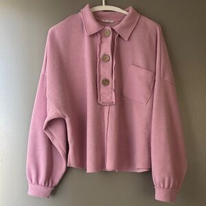 Pink Knit Sweater Top